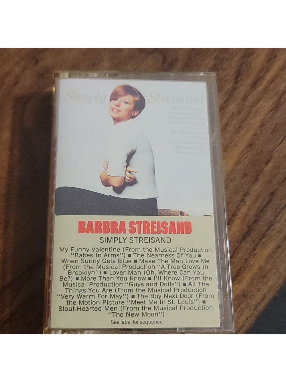 Barbra Streisand Simply Streisand cassette tape
